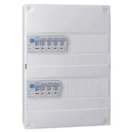 IKEPE Tableau électrique pré-équipé à vis 2 rangées 2ID 40A 7 disjoncteurs