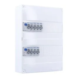 IKEPE Tableau électrique pré-équipé à vis 2 rangées 2ID 40A 7 disjoncteurs