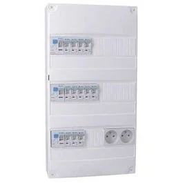 IKEPE Tableau électrique pré-équipé auto 3 rangées 3ID 63A 12 disjoncteurs
