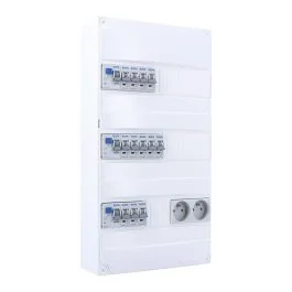 IKEPE Tableau électrique pré-équipé auto 3 rangées 3ID 63A 12 disjoncteurs