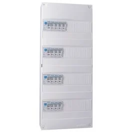 IKEPE Tableau électrique pré-équipé à vis 4 rangées 4ID 40A 14 disjoncteurs