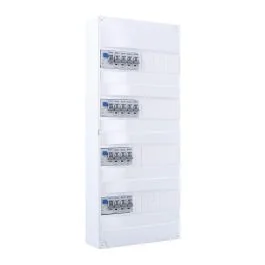 IKEPE Tableau électrique pré-équipé à vis 4 rangées 4ID 40A 14 disjoncteurs