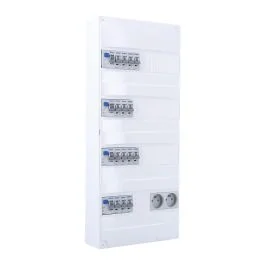 IKEPE Tableau électrique pré-équipé à vis 4 rangées 2ID 40A 2ID 63A 14 disjoncteurs