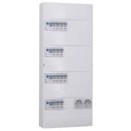 IKEPE Tableau électrique pré-équipé à vis 4 rangées 2ID 40A 2ID 63A 14 disjoncteurs