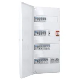 IKEPE Tableau électrique pré-équipé à vis 4 rangées 2ID 40A 2ID 63A 19 disjoncteurs