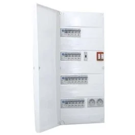 IKEPE Tableau électrique pré-équipé auto 4 rangées 2ID 40A 2ID 63A 19 disjoncteurs