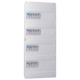 IKEPE Tableau électrique pré-équipé à vis 4 rangées 4ID 63A 14 disjoncteurs