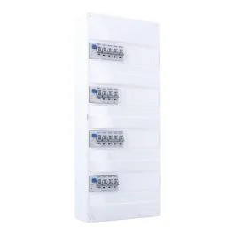 IKEPE Tableau électrique pré-équipé à vis 4 rangées 4ID 63A 14 disjoncteurs