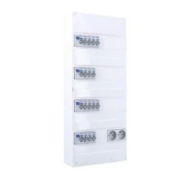 IKEPE Tableau électrique pré-équipé auto avec prise 4 rangées 4ID 63A 14 disjoncteurs