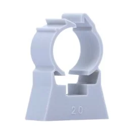 ING FIXATIONS Fixation simple de tube D20 pour bardage + vis - Boite de 100 - A313200