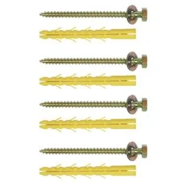 ING Fixations Kit de fixation pour support parabole et climatisation 12x130mm - lot de 4 - A853035