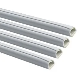 INOFIX Cablefix Gaine adhésive 8x7 mm blanc - Lot de 4