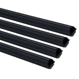 INOFIX Cablefix Gaine adhésive 8x7 mm noir - Lot de 4