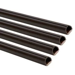 INOFIX Cablefix Gaine adhésive 8x7 mm marron - Lot de 4