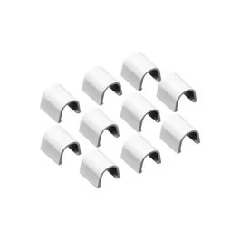 INOFIX Cablefix accessoires droits pour gaine adhésive 5,5x5,5 mm blanc - Lot de 10