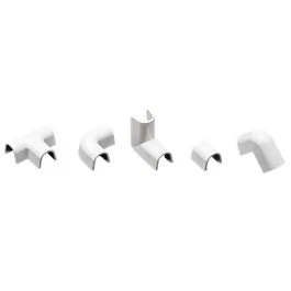 INOFIX Cablefix accessoires assortis pour gaine adhésive 8x7 mm blanc - Lot de 10