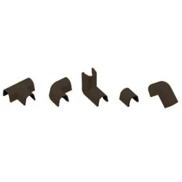 INOFIX Cablefix accessoires assortis pour gaine adhésive 8x7 mm marron - Lot de 10