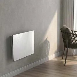 KALIA Glass Radiateur à inertie céramique façade verre horizontal blanc 1000W - BAT-HT10HB