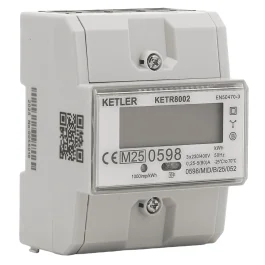 KETLER Compteur d'énergie 80A tétrapolaire certifié MID - KETR8002