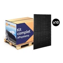 Kit solaire complet 4500Wc à 5000Wc avec 10 panneaux photovoltaïques + micro onduleur APSYSTEMS