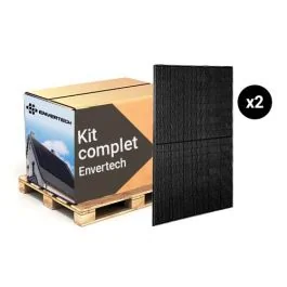 Kit solaire complet 900Wc à 1000Wc avec 2 panneaux photovoltaïques + micro onduleur ENVERTECH