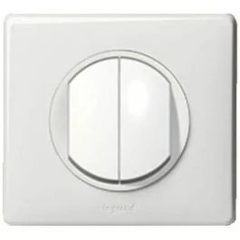 LEGRAND Céliane Interrupteur double va et vient blanc complet