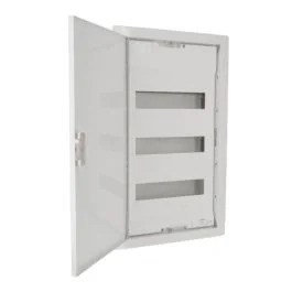 LEGRAND Tableau électrique encastré 3 rangées 12 modules avec porte métal blanche - 001533