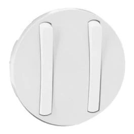 LEGRAND Céliane Enjoliveur double va et vient / poussoir doigt étroit blanc - 065002