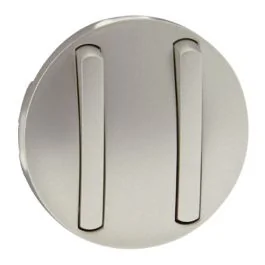LEGRAND Céliane Enjoliveur double va et vient / poussoir doigt étroit titane - 065102