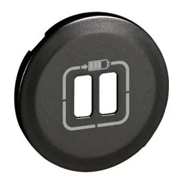 LEGRAND Céliane Enjoliveur prise USB double graphite  - 067956