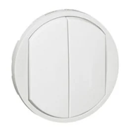 LEGRAND Céliane Enjoliveur interrupteur double blanc - 068002