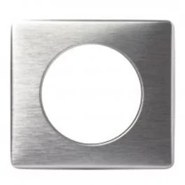 LEGRAND Céliane Plaque Métal anodisé simple Aluminium - 068921
