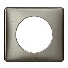 LEGRAND Céliane Plaque Métal simple Tungstène - 068971