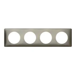 LEGRAND Céliane Plaque Métal quadruple Tungstène - 068974