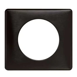 LEGRAND Céliane Plaque Métal simple Carbone - 068981