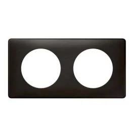 LEGRAND Céliane Plaque Métal double Carbone - 068982