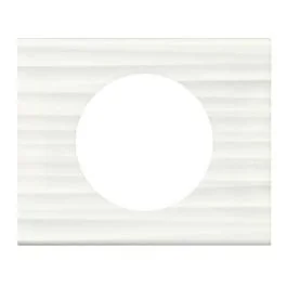 LEGRAND Céliane Plaque Matières simple Corian cannelé - 069011