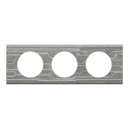 LEGRAND Céliane Plaque Matières triple Furtif - 069043
