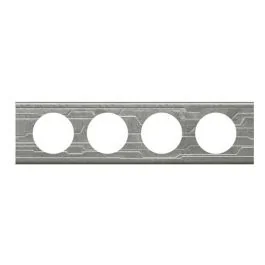 LEGRAND Céliane Plaque Matières quadruple Furtif - 069044