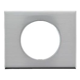 LEGRAND Céliane Plaque Métal simple Inox brossé - 069101