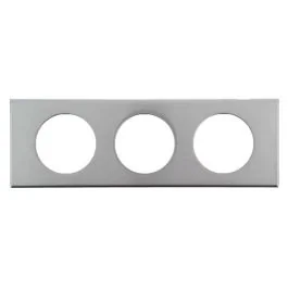 LEGRAND Céliane Plaque Métal triple Inox brossé - 069103