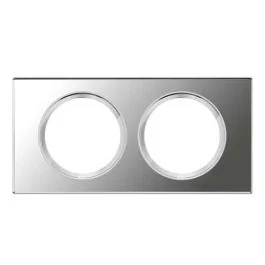 LEGRAND Céliane Plaque Matières double Verre miroir - 069122