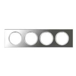 LEGRAND Céliane Plaque Matières quadruple Verre miroir - 069124
