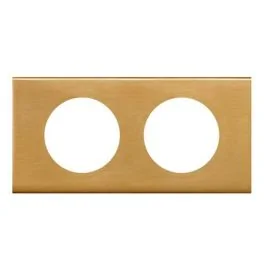 LEGRAND Céliane Plaque Matières double Bronze doré - 069132