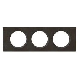 LEGRAND Céliane Plaque Matières triple Ardoise - 069373