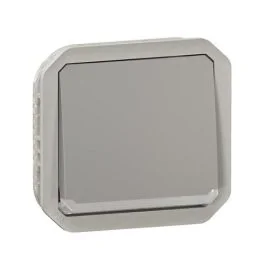 LEGRAND Plexo Interrupteur va et vient à témoin lumineux à composer étanche gris IP55 - 069512L