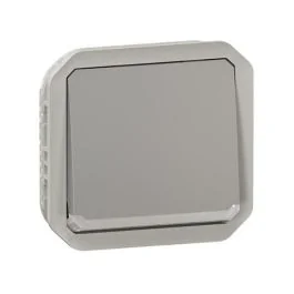LEGRAND Plexo Interrupteur va et vient à voyant lumineux à composer étanche gris IP55 - 069513L