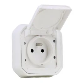 LEGRAND Plexo Prise de courant 2P+T encastré complet étanche blanc IP55