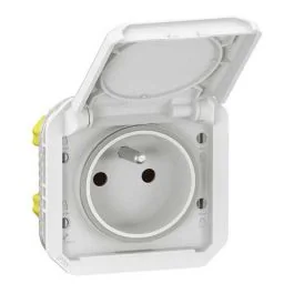 LEGRAND Plexo Prise de courant 2P+T à composer étanche blanc IP55 - 069621L