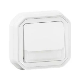 LEGRAND Plexo Bouton poussoir porte étiquette encastré complet étanche blanc IP55 - 069864L